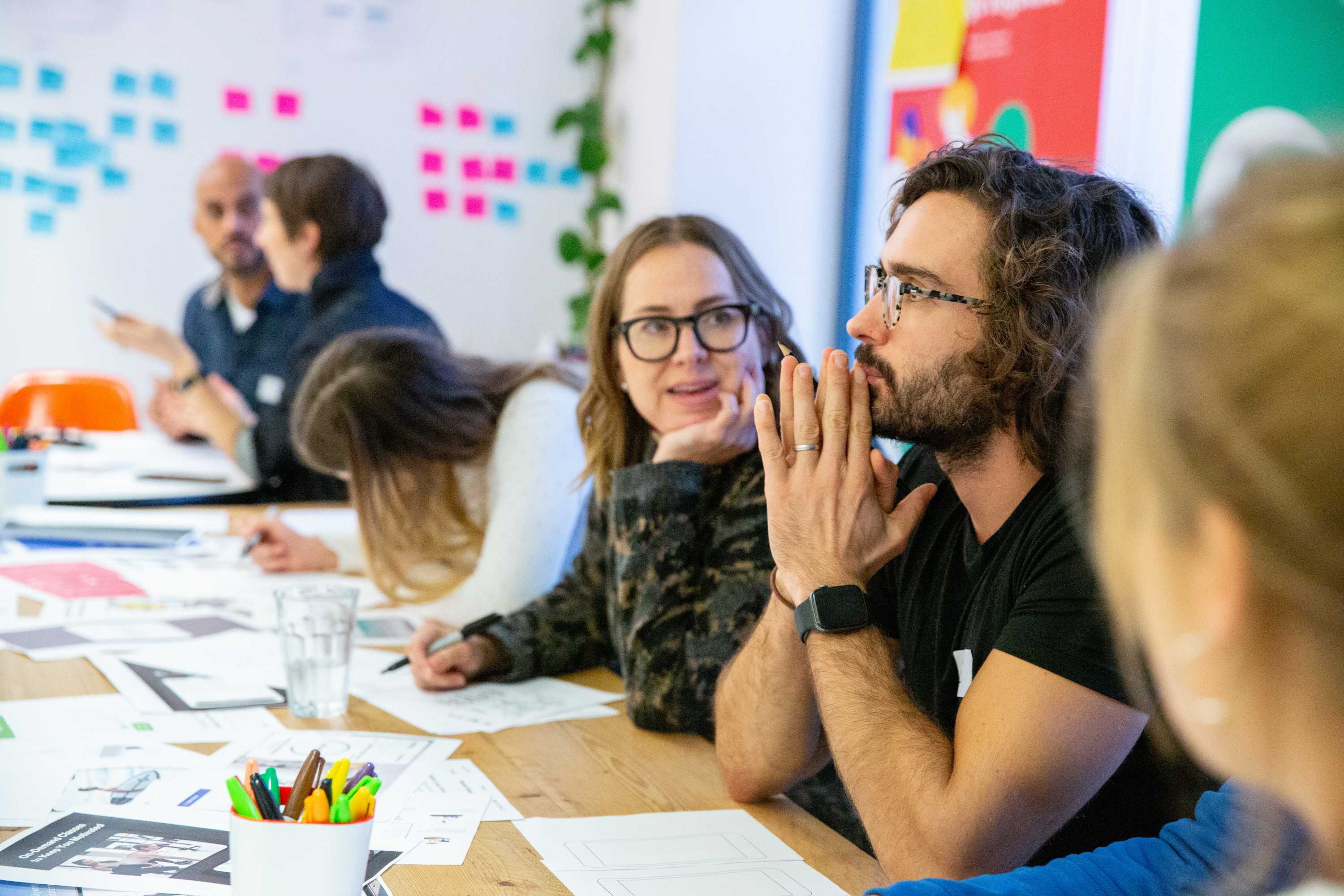 Sketching session with Joe Wicks and the team