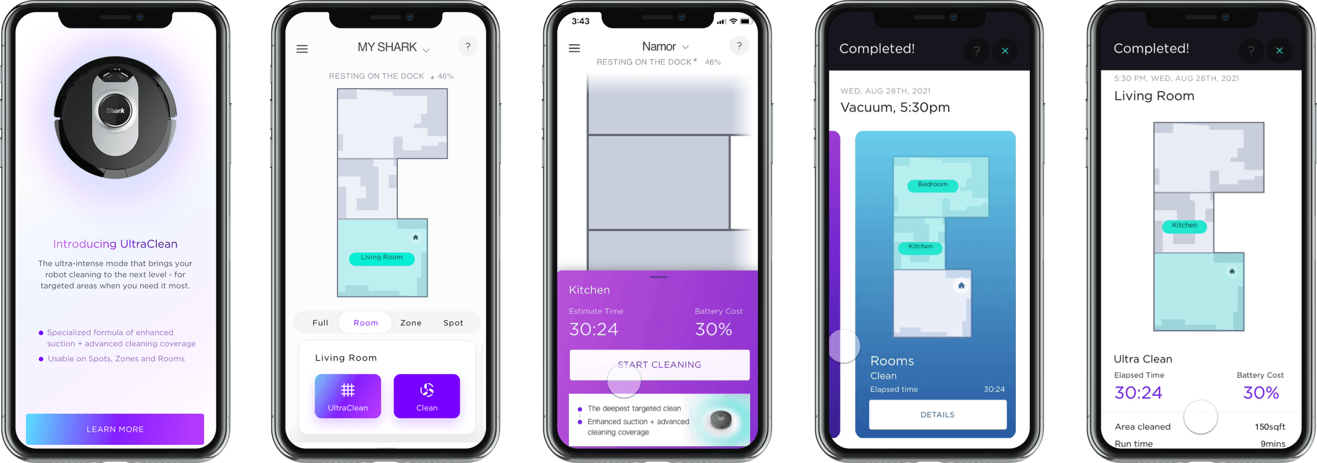 5 phone screens