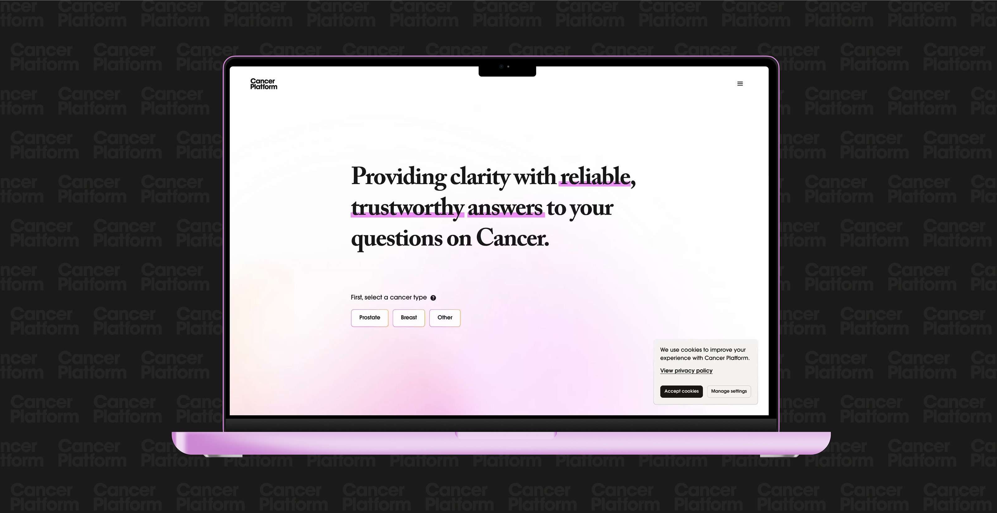 A laptop showing the user journey from asking a question to displaying a clear and comprehensive answer.