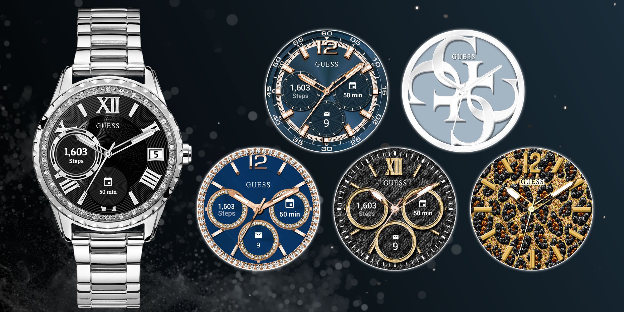 The first GUESS collection for Wear OS