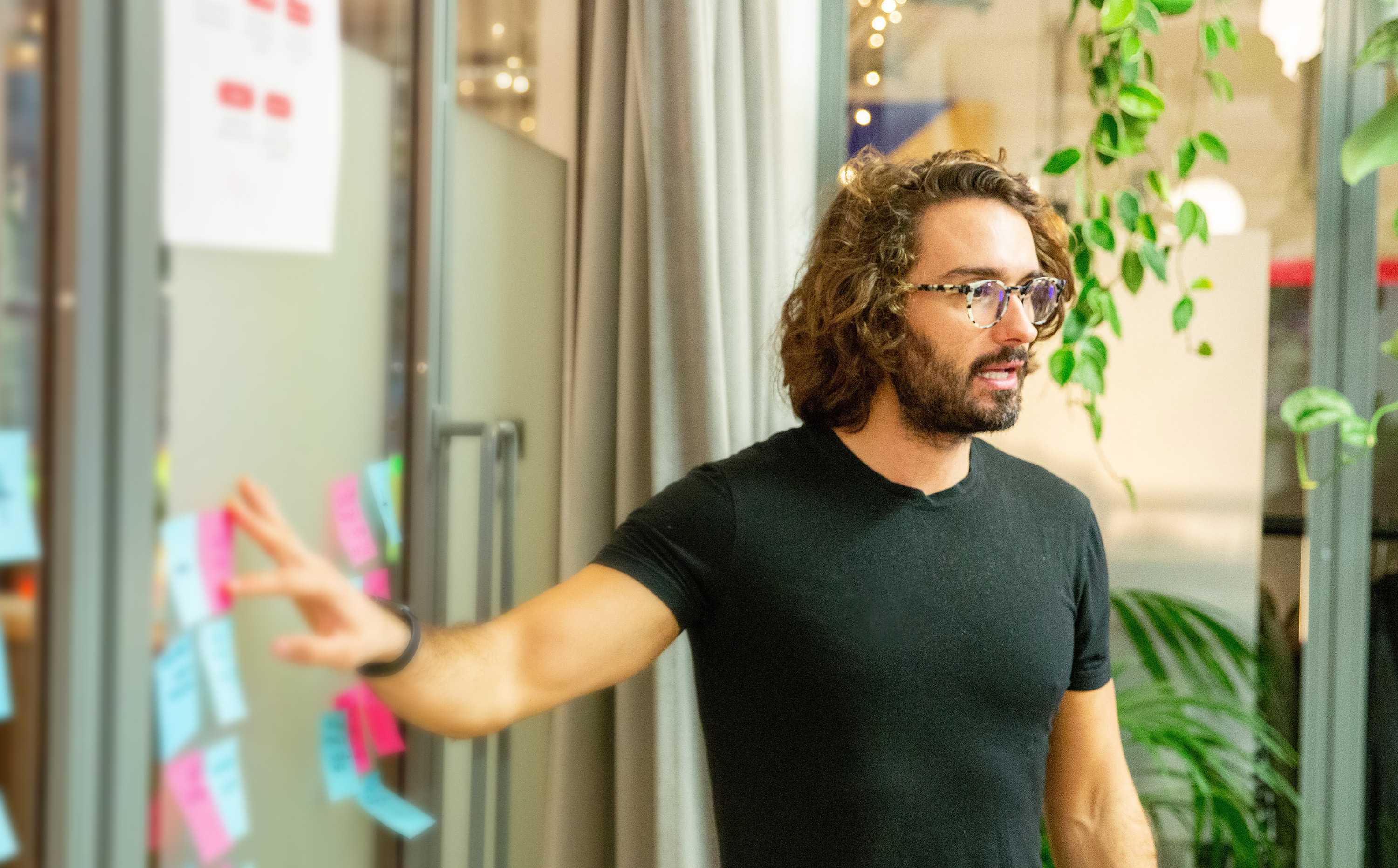 Joe Wicks, the body coach, working with our team
